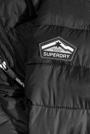 Black Superdry Padded Jacket